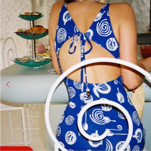 Maya Dress Lisa Says Gah - Caviar Dreams Blue - medium NWT - Picture 5 of 7